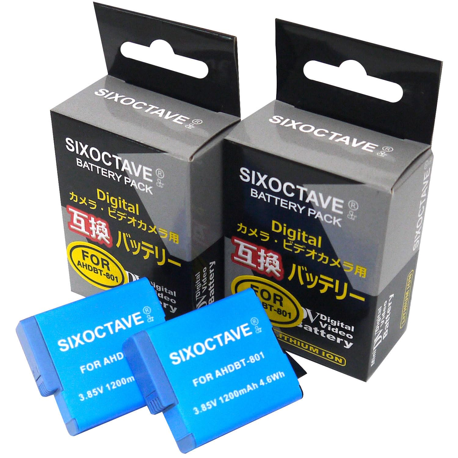 Amazon | SIXOCTAVE 2個セット 新ICチップ搭載 hero8 black HERO8
